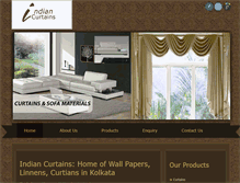 Tablet Screenshot of curtainskolkata.com